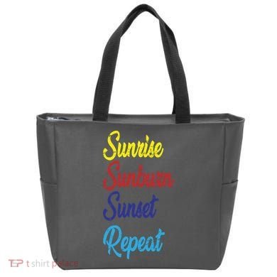 Sunrise Sunburn Sunset Repeat Tote Bag