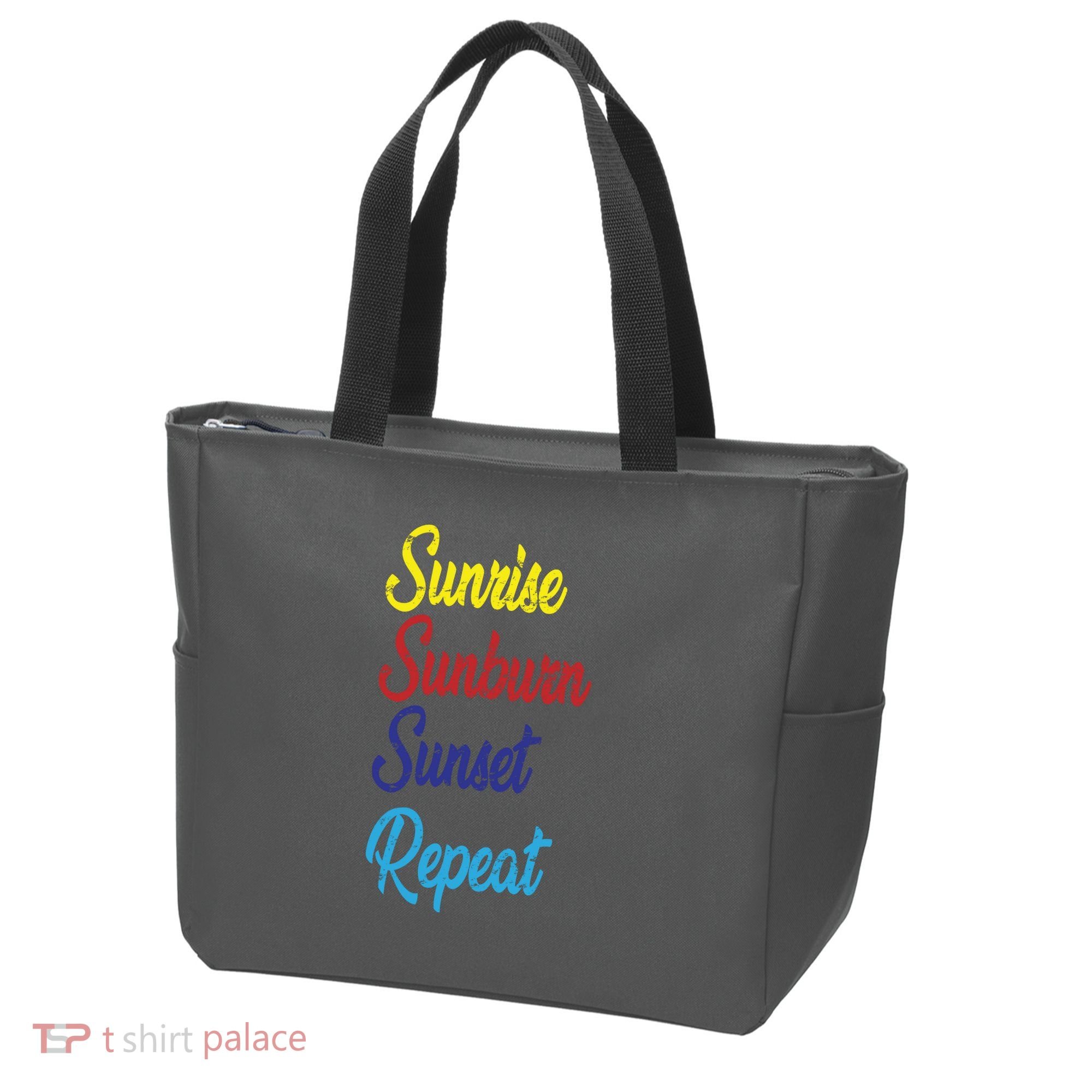 Sunrise Sunburn Sunset Repeat Tote Bag