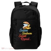 Sunrise Sunburn Sunset Repeat Summer Beach Backpack thumb 0