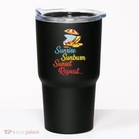 Sunrise Sunburn Sunset Repeat Summer Beach Tumbler thumb 0