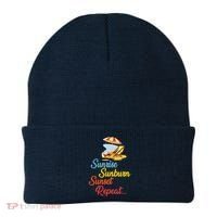 Sunrise Sunburn Sunset Repeat Summer Beach Beanie thumb 0