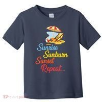 Sunrise Sunburn Sunset Repeat Summer Beach Toddler T-Shirt thumb 0
