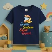 Sunrise Sunburn Sunset Repeat Summer Beach Toddler T-Shirt thumb 3