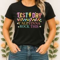 Staar State Testing Day Motivation Yall Finna Rock This Women's T-Shirt thumb 2