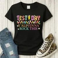 Staar State Testing Day Motivation Yall Finna Rock This Women's T-Shirt thumb 3