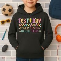 Staar State Testing Day Motivation Yall Finna Rock This Kids Hoodie thumb 2