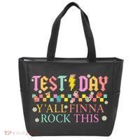 Staar State Testing Day Motivation Yall Finna Rock This Tote Bag thumb 0