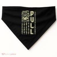 Shotgun Skeet Trap Clay Pigeon Shooting Camo Usa Flag USA-Made Doggie Bandana thumb 0