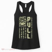 Shotgun Skeet Trap Clay Pigeon Shooting Camo Usa Flag Women's Tank Top thumb 0