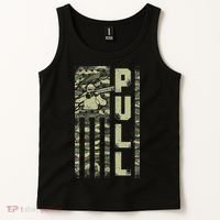 Shotgun Skeet Trap Clay Pigeon Shooting Camo Usa Flag Tank Top thumb 2