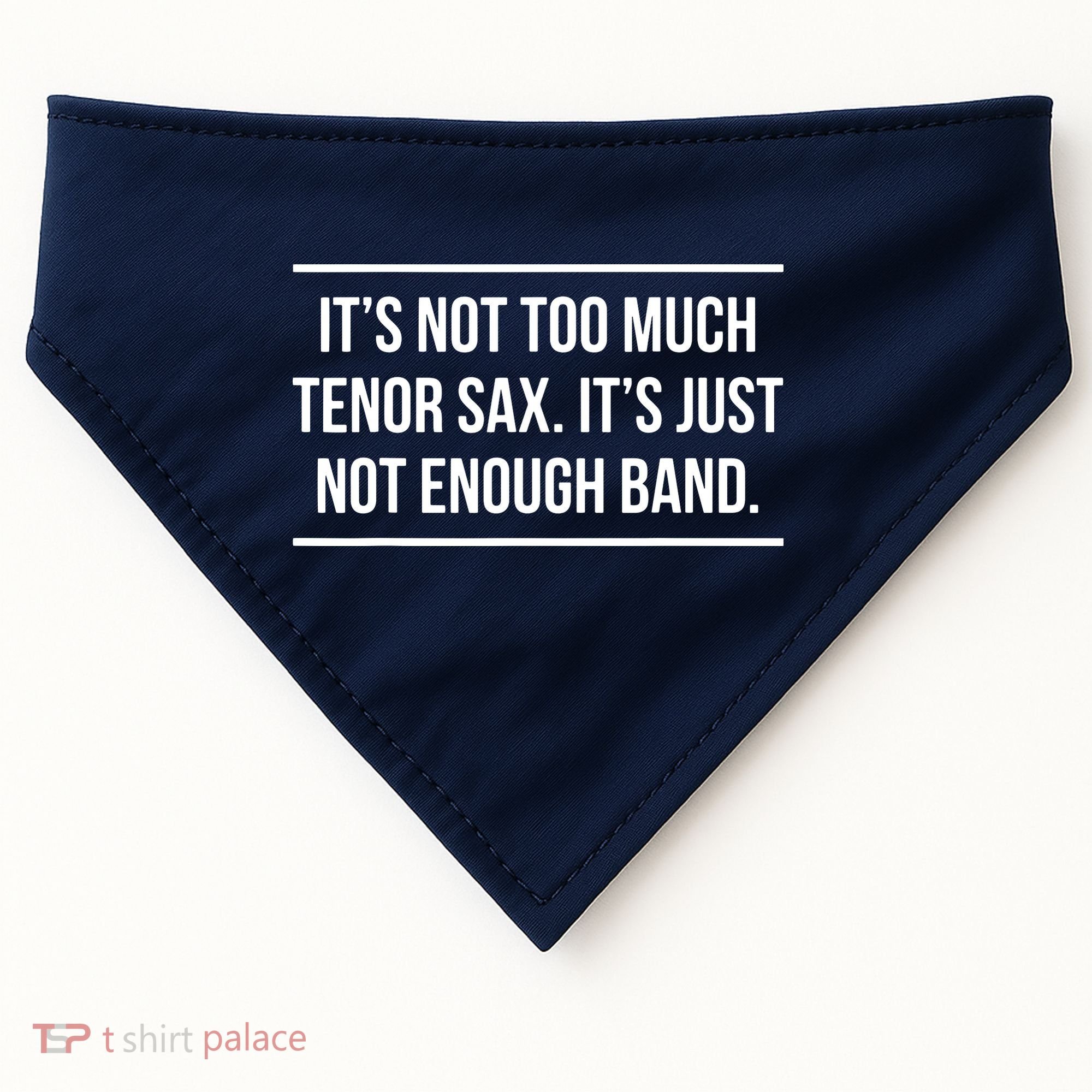 Saxophonist Saxist Tenor Sax Band Saxophone USA-Made Doggie Bandana