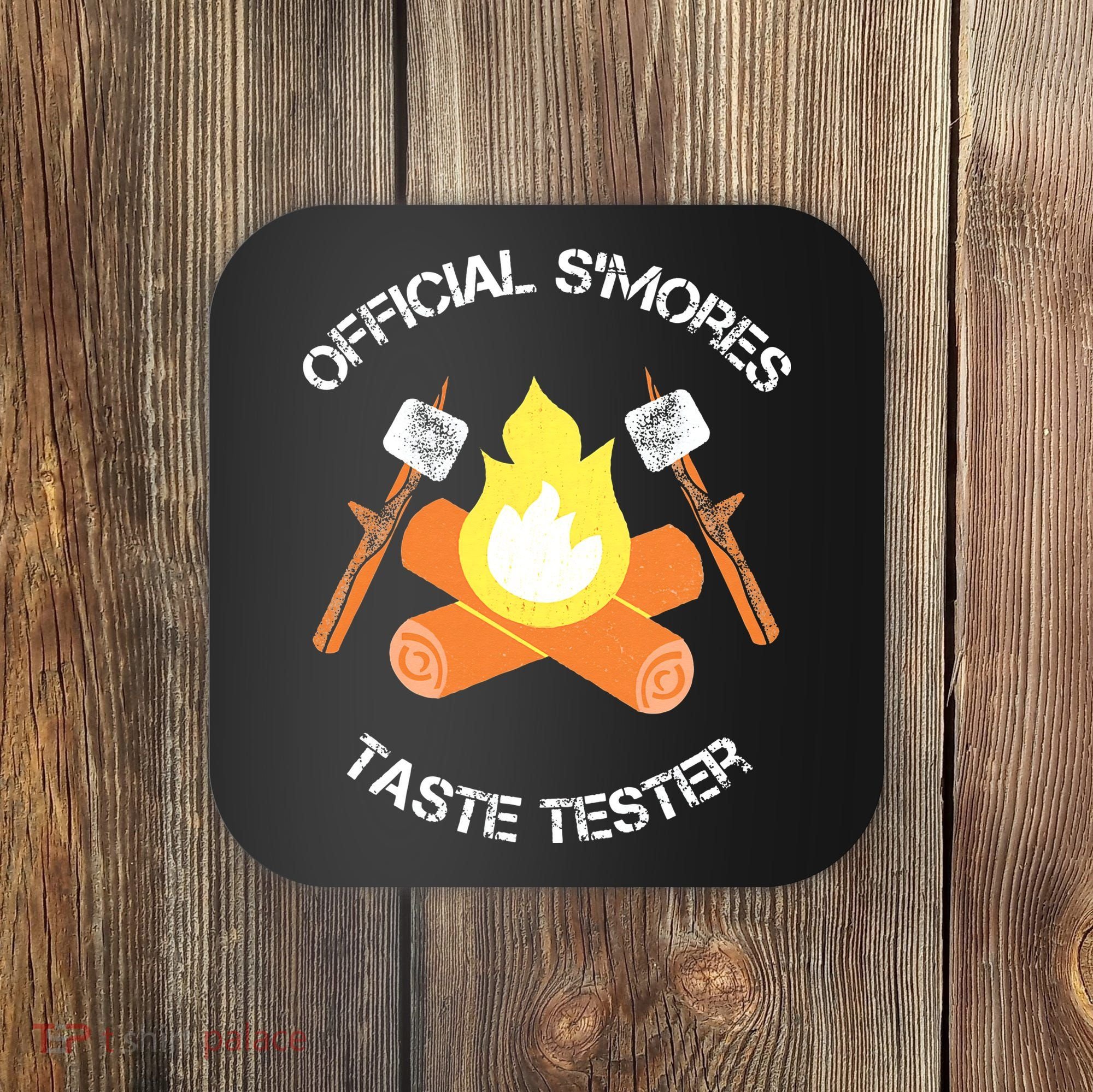 S'mores (Smores) Taste Tester Marshmallow Roasting Camping Coaster