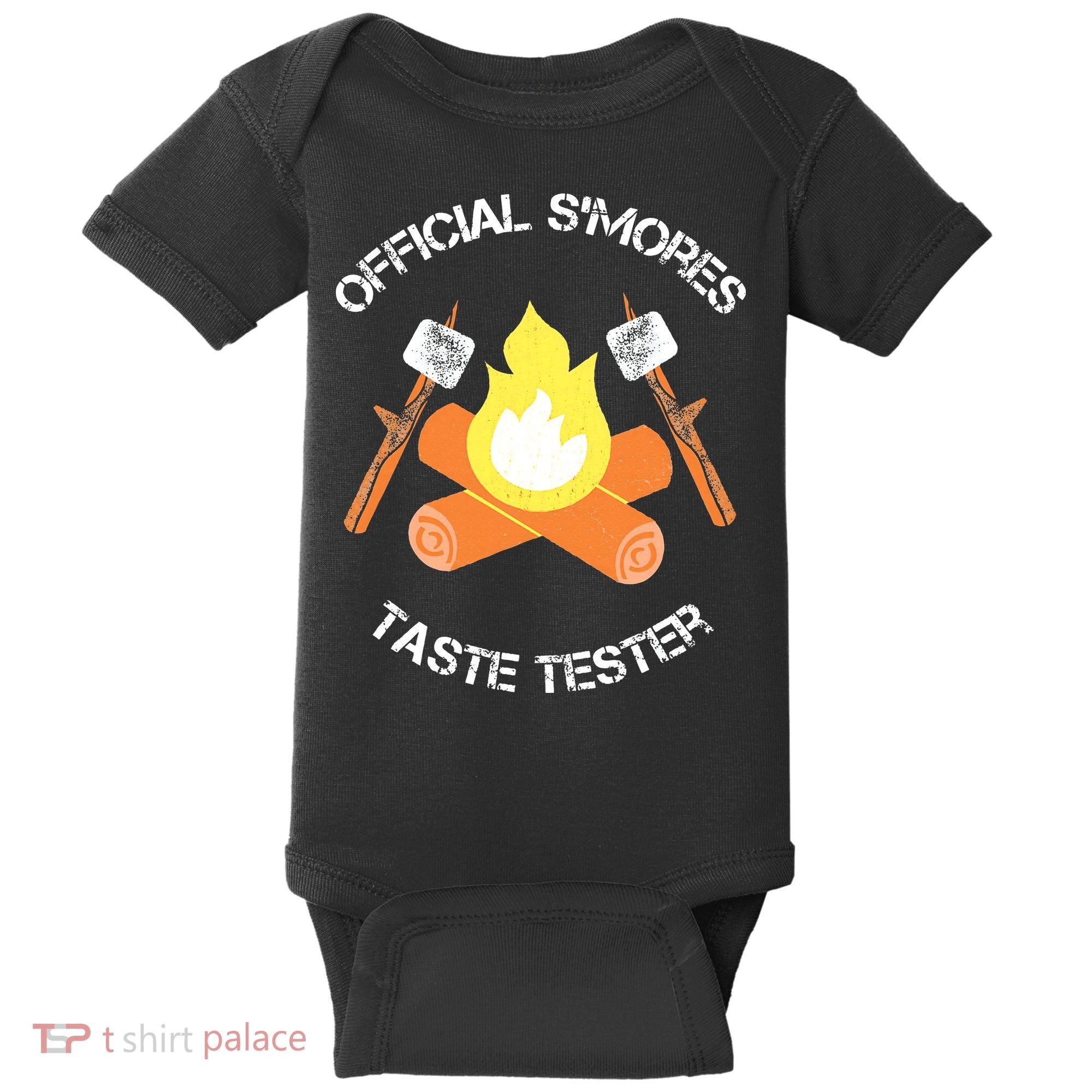 S'mores (Smores) Taste Tester Marshmallow Roasting Camping Baby Bodysuit