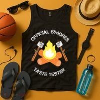 S'mores (Smores) Taste Tester Marshmallow Roasting Camping Tank Top thumb 4