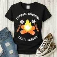 S'mores (Smores) Taste Tester Marshmallow Roasting Camping Women's T-Shirt thumb 3