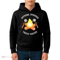 S'mores (Smores) Taste Tester Marshmallow Roasting Camping Kids Hoodie thumb 4