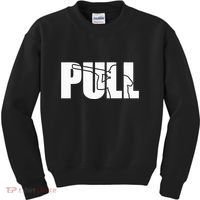 Skeet Shooting Trap Sporting Clay Shooter Shotgun Gift Kids Sweatshirt thumb 0