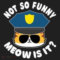 Super State Trooper Funny Cat Not So Funny Meow Is It Women's Sweatshirt thumb 2