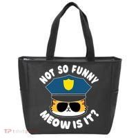 Super State Trooper Funny Cat Not So Funny Meow Is It Tote Bag thumb 0