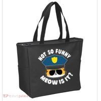 Super State Trooper Funny Cat Not So Funny Meow Is It Tote Bag thumb 2