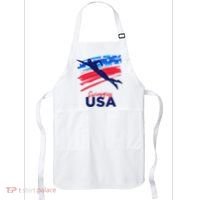 Swimming Support Team Flag Usa Pool Swimmer American Apron thumb 0