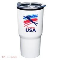 Swimming Support Team Flag Usa Pool Swimmer American Tumbler thumb 0