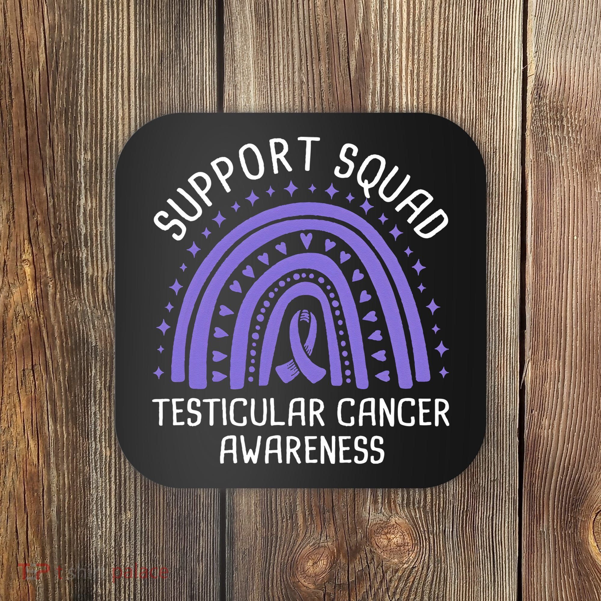 Support Squad Testicular Cancer Awareness Coaster