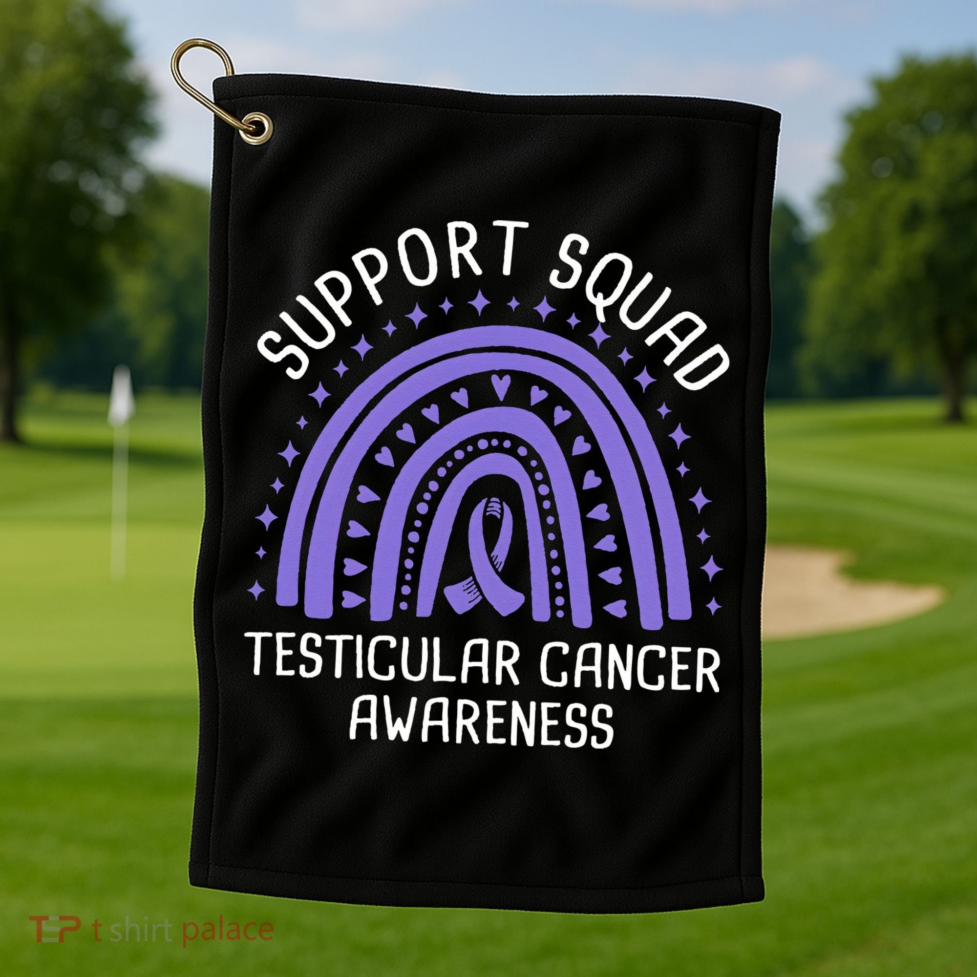 Support Squad Testicular Cancer Awareness Golf Towel