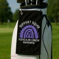 Support Squad Testicular Cancer Awareness Golf Towel thumb 2