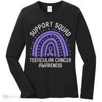 Support Squad Testicular Cancer Awareness Women's Long Sleeve Shirt thumb 0