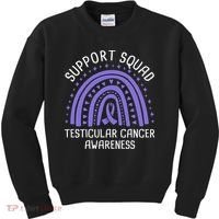 Support Squad Testicular Cancer Awareness Kids Sweatshirt thumb 0