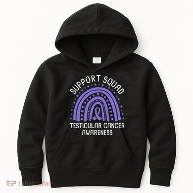 Support Squad Testicular Cancer Awareness Kids Hoodie