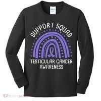 Support Squad Testicular Cancer Awareness Kids Long Sleeve Shirt thumb 0