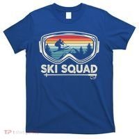 Ski Squad Team Retro Sunset Ski Lover Skier Vintage Skiing Cute Gift T-Shirt thumb 0