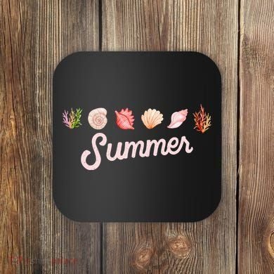 Summer Seashell Tropical Coaster