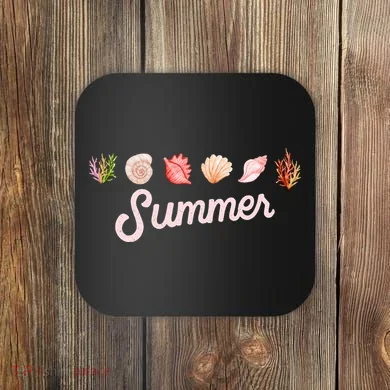 Summer Seashell Tropical Coaster