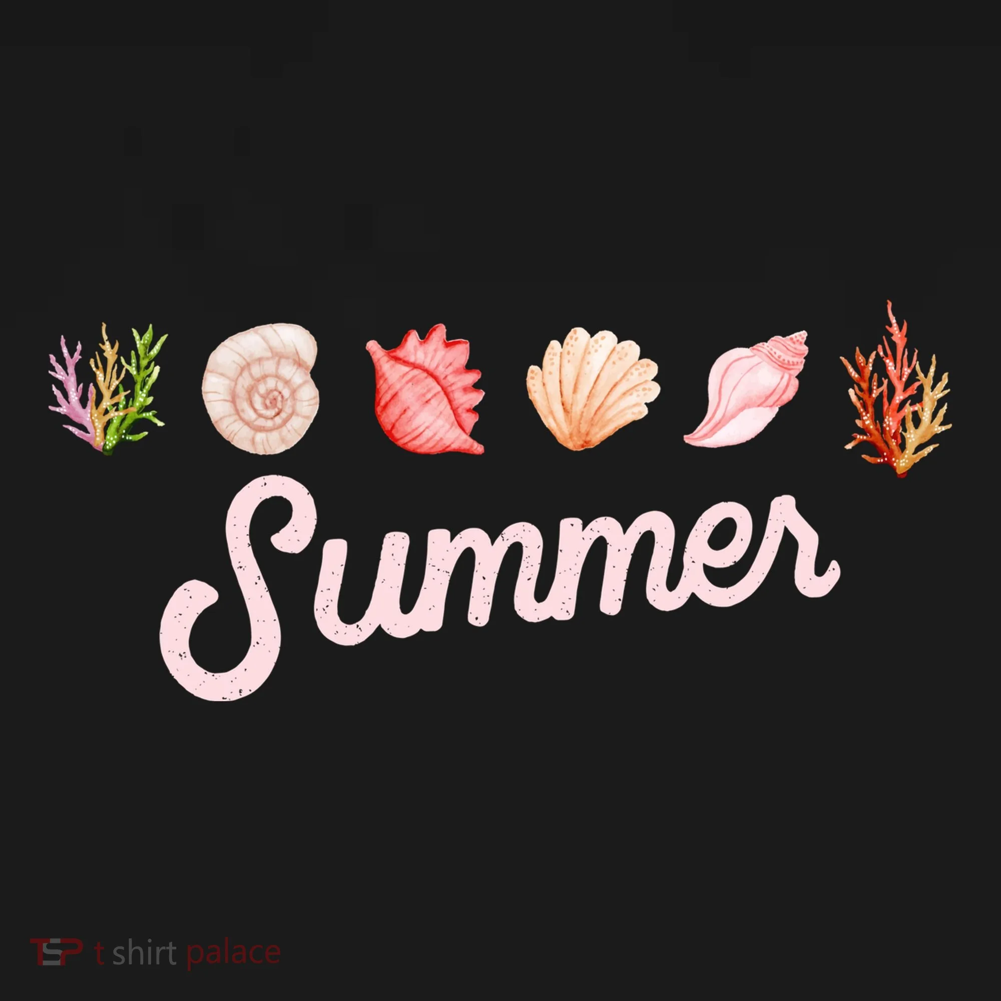 Summer Seashell Tropical Coaster