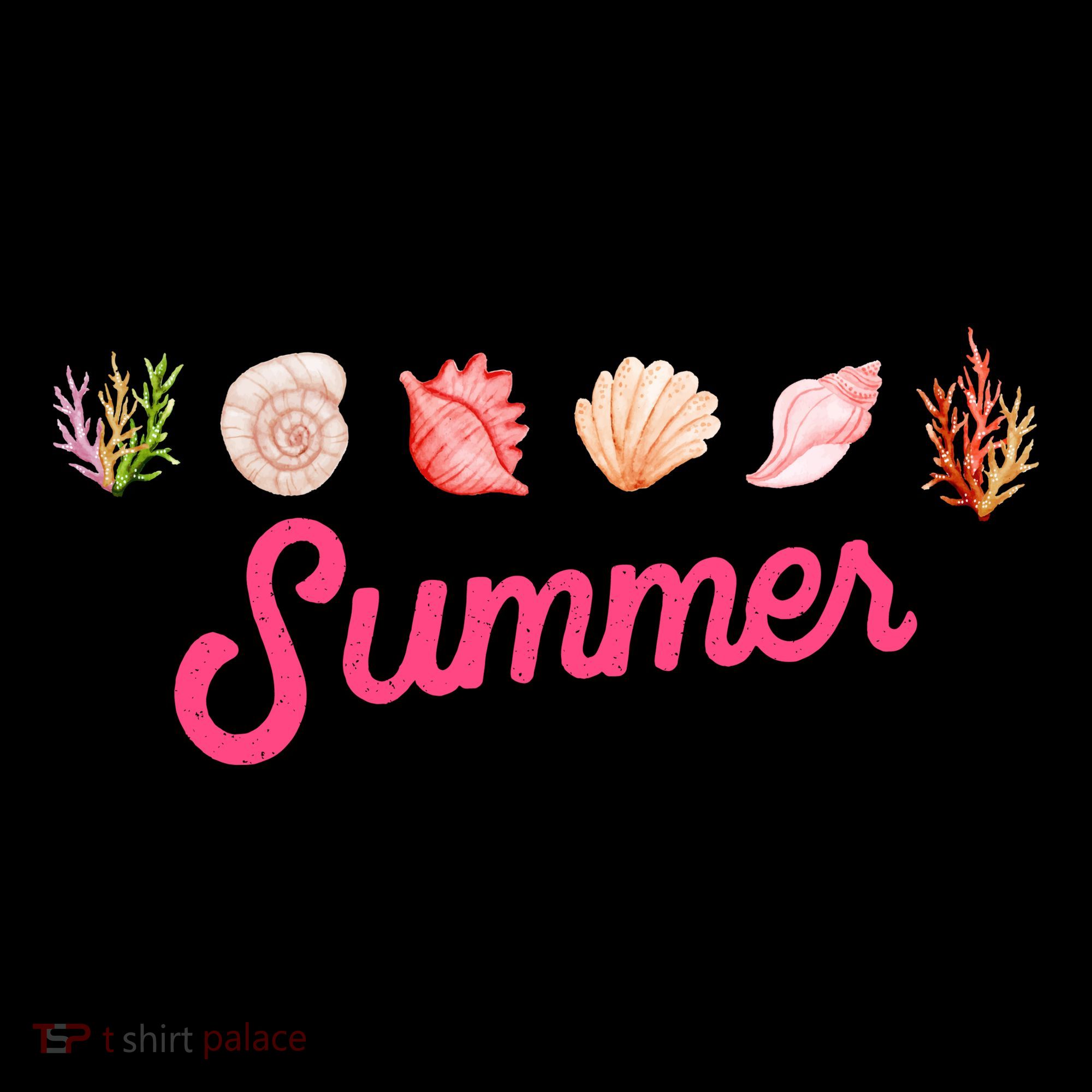 Summer Seashell Tropical Kids Colorblock Raglan Jersey