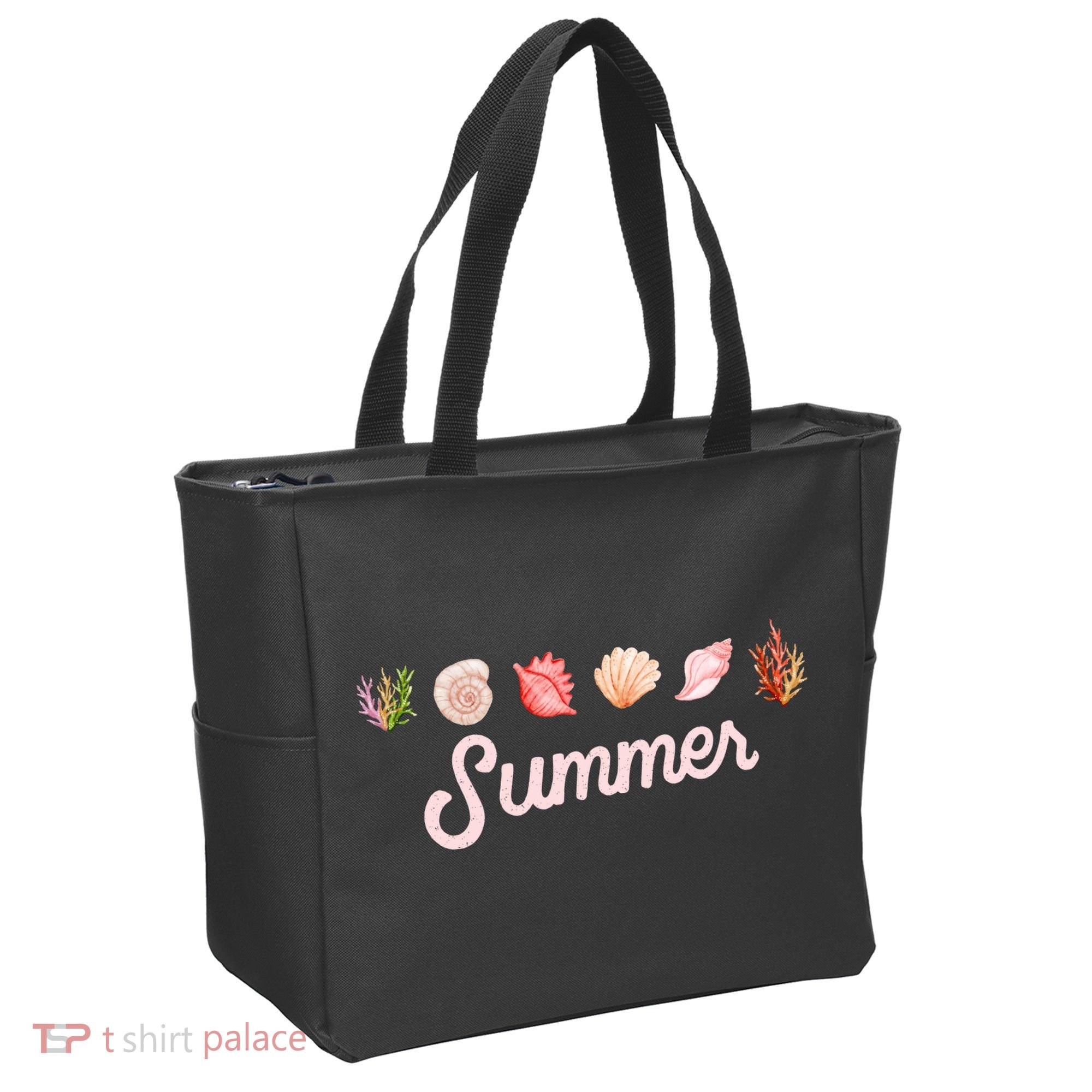 Summer Seashell Tropical Tote Bag