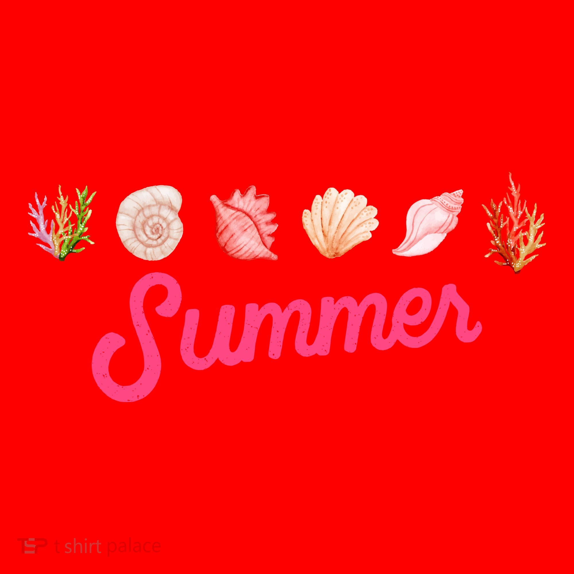 Summer Seashell Tropical Santa Hat
