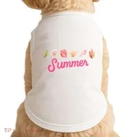 Summer Seashell Tropical Doggie Tank thumb 0
