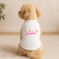 Summer Seashell Tropical Doggie Tank thumb 2