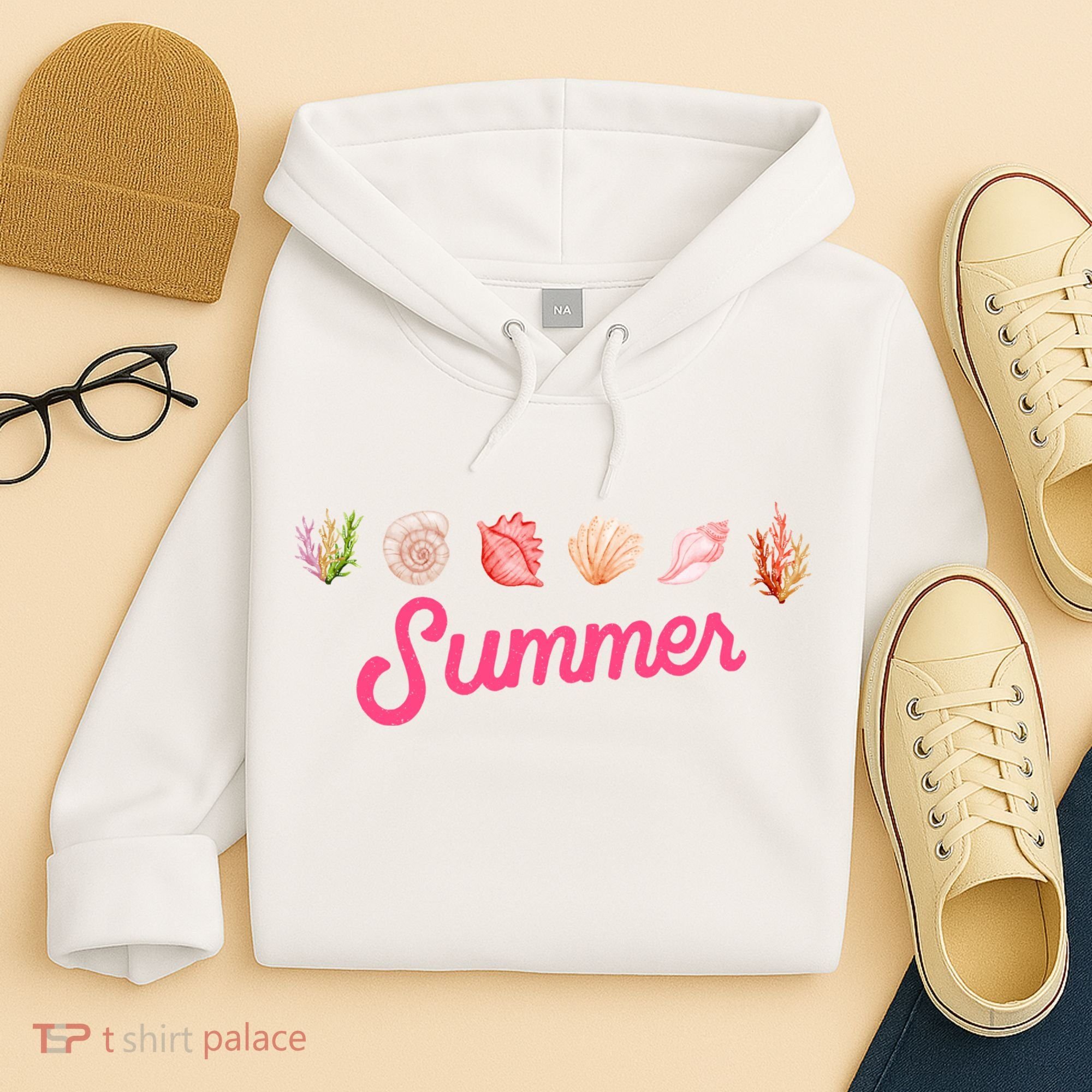 Summer Seashell Tropical Hoodie