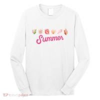 Summer Seashell Tropical Long Sleeve Shirt thumb 0