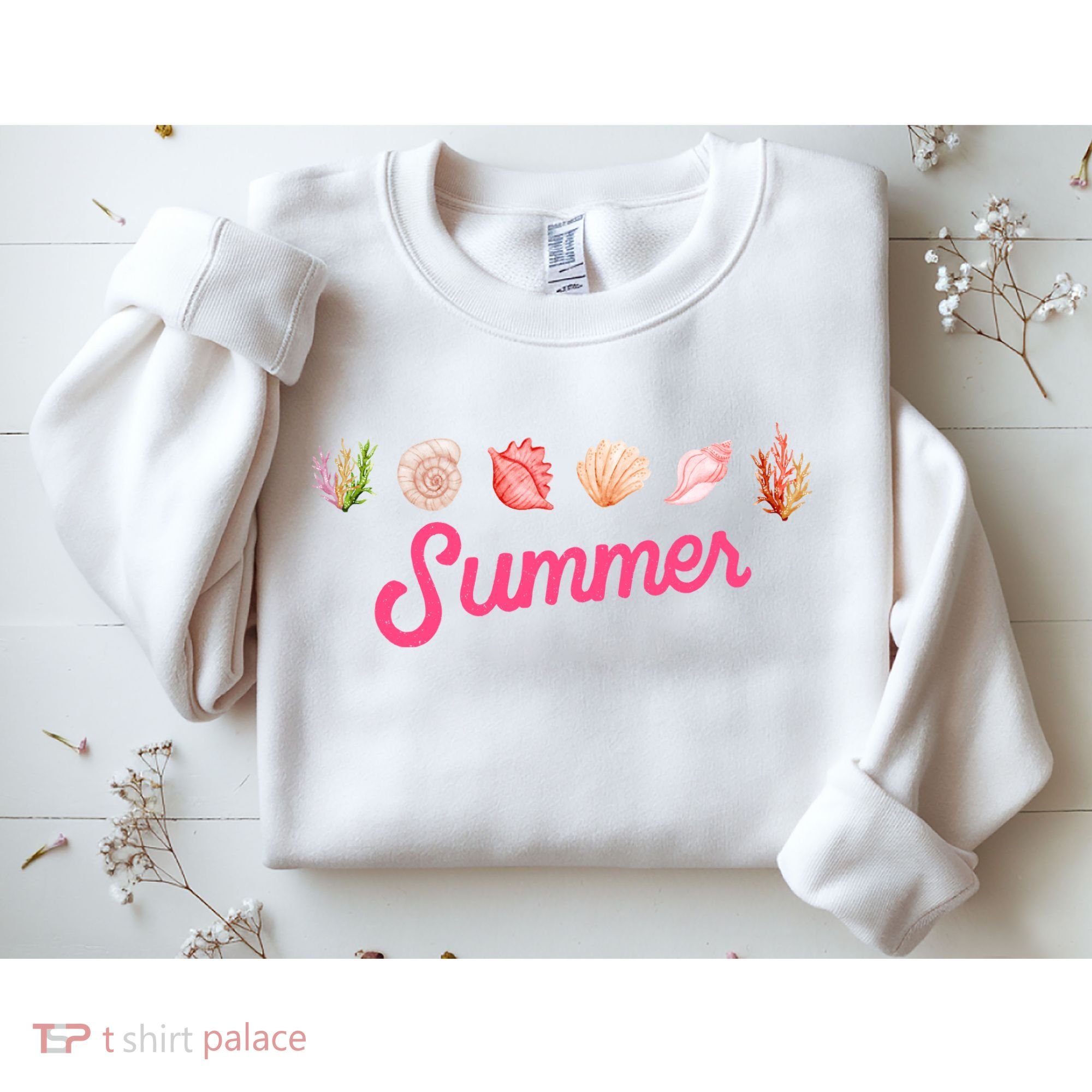 Summer Seashell Tropical Sweatshirt