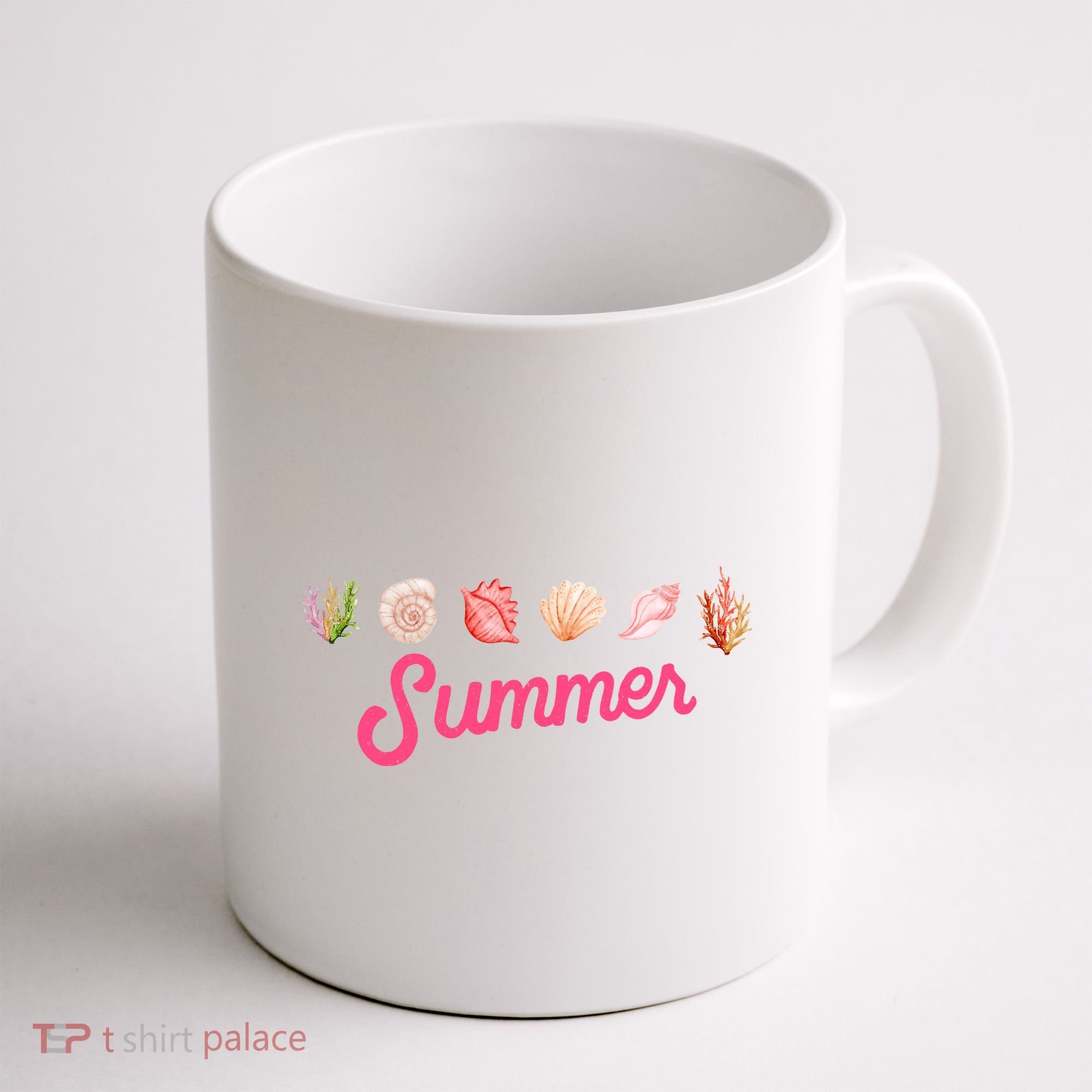 Summer Seashell Tropical Coffee Mug
