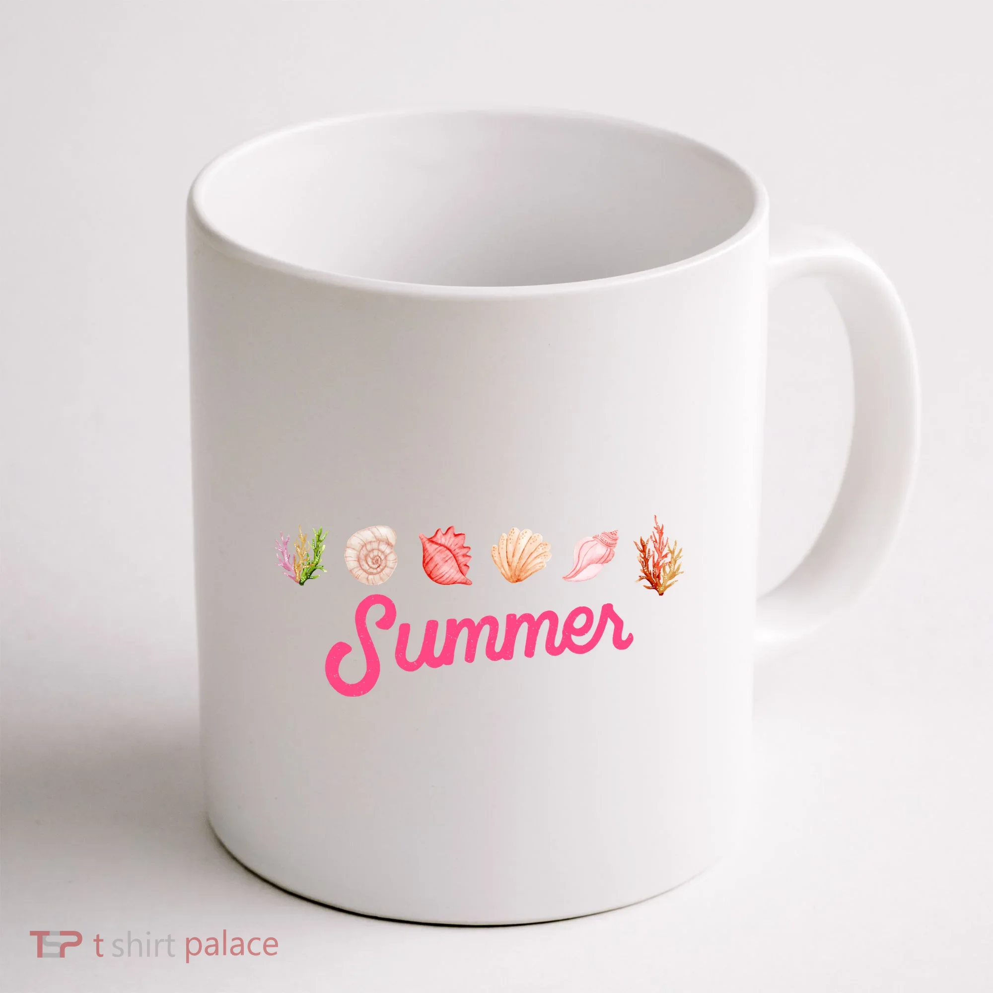 Summer Seashell Tropical Coffee Mug