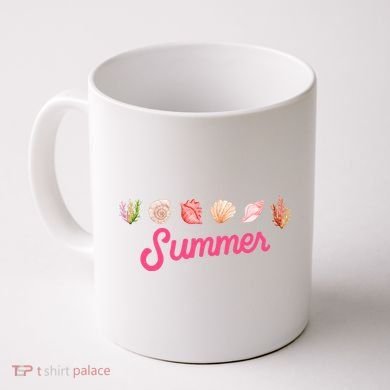 Summer Seashell Tropical Coffee Mug