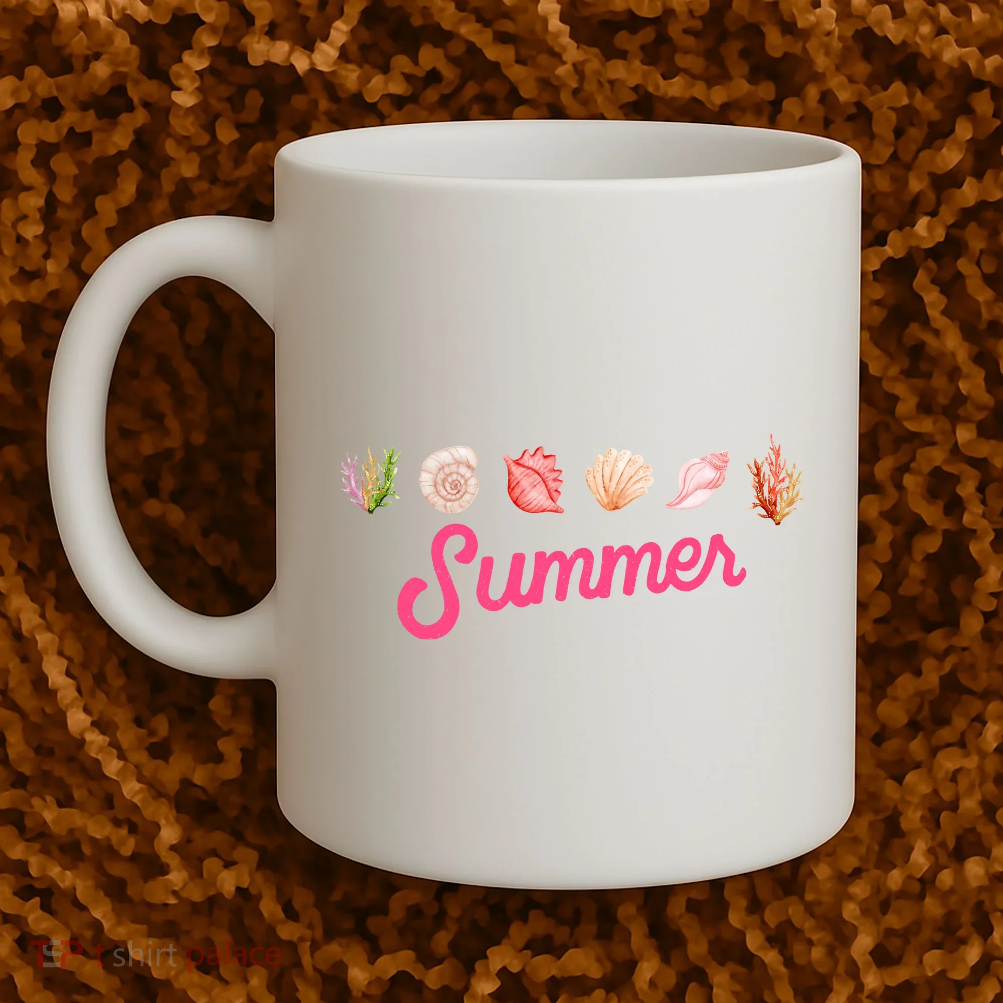 Summer Seashell Tropical Coffee Mug