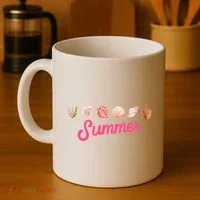Summer Seashell Tropical Coffee Mug thumb 4